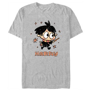 Men's Harry Potter Starry Cartoon Harry T-Shirt - 1 of 4