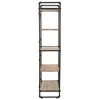 vidaXL Bookshelf Wall Bookcase Storage Standing Shelf Solid Firwood and Steel - 3 of 4