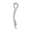 Black Bow Jewelry 14k Yellow, White or Rose Gold Awareness Ribbon Pendant, 12mm - 2 of 4