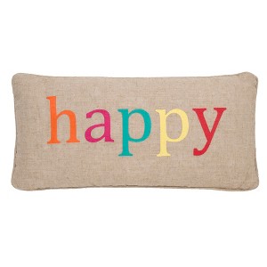 Happy Multicolored Pillow - Levtex Home - 1 of 3
