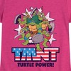 Girls' - Teenage Mutant Ninja Turtles - Turtle Power Americana Fitted Short Sleeve Graphic T-Shirt - 2 of 4