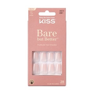 KISS Bare But Better TruNude Fake Nails - Nudies - 28ct - 1 of 4