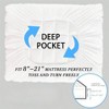 Queen Mattress Topper - Extra Thick Cooling Pad with 8 - 21 Inch Deep Pocket and 3D Snow Down Fill - 4 of 4