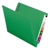 Smead Heavyweight Colored End Tab Fastener Folders, 0.75" Expansion, 2 Fasteners, Letter Size, Green Exterior, 50/Box - 2 of 4