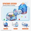 VEVOR 3 in 1 Kids Play Tent with Tunnel for Boys, Girls, Babies and Toddlers, Indoor/Outdoor Pop Up Playhouse with Carrying Bag, Blue - 4 of 4