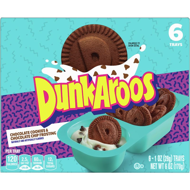 Dunkaroos Chocolate Cookies &#38; Chocolate Chip Frosting - 6oz/6ct, 4 of 8