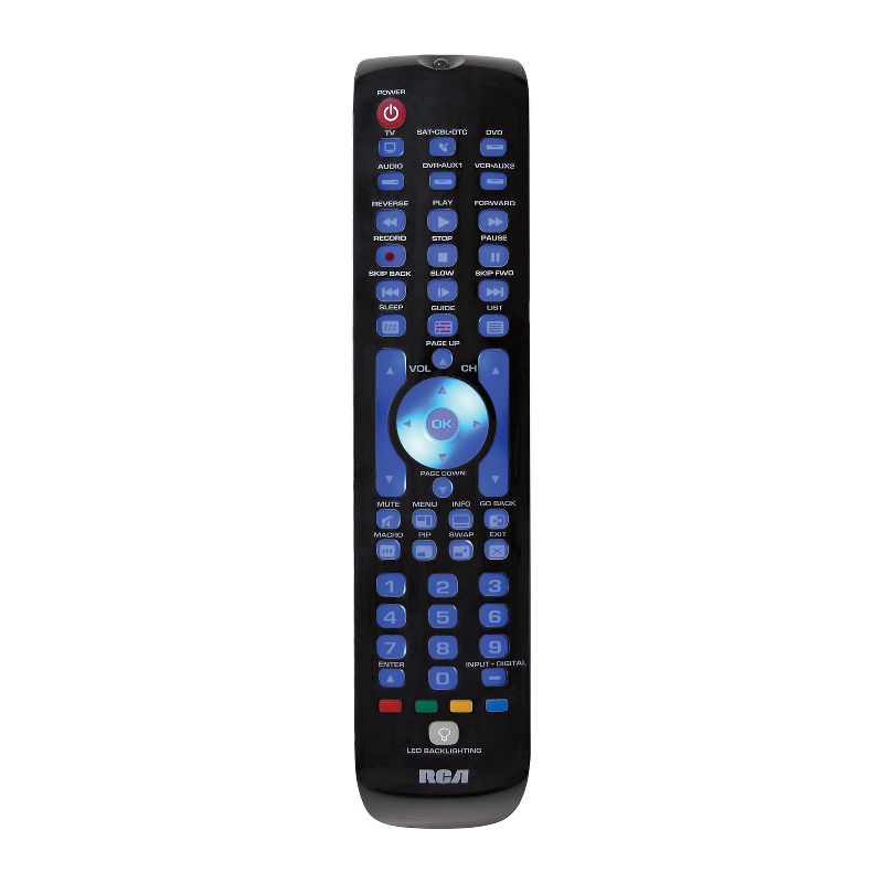 RCA 6-Device Green Backlit Universal Remote, 4 of 8