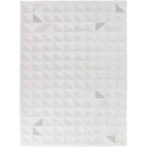 Balta Rugs 5'3"x7' Coleford Geometric Plush Area Rug Cream - 1 of 4
