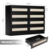 Jojoka 8 Drawer Double Dresser with Rattan Design Modern Wooden Storage Chest for Bedroom Living Room Entryway Closet and Nursery - 2 of 4