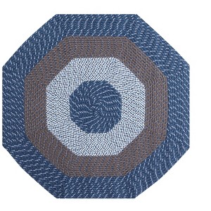 Country Stripe Collection 100% Polypropylene Reversible Indoor Area Utility Rug - Better Trends - 1 of 4