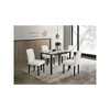 Poundex Wool Upholstered 5-Pcs Dining Set - 4 of 4