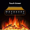 R.W.FLAME Fireplace Tv Stand Fireplace Mantel Wood Surround Firebox Freestanding Corner Fireplace Heater Infrared Quartz Heater Adjustable Led Flame - 4 of 4