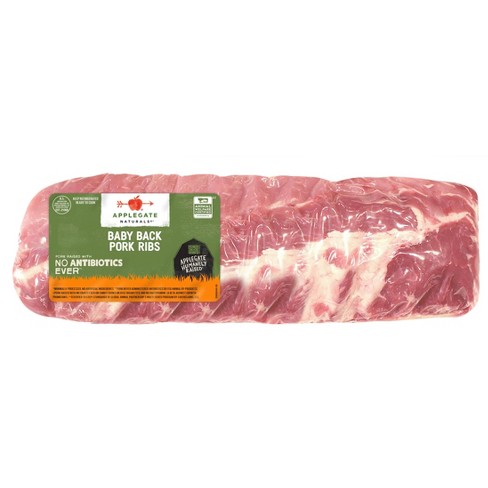 Applegate Baby Back Pork Ribs Price Per Lb Target