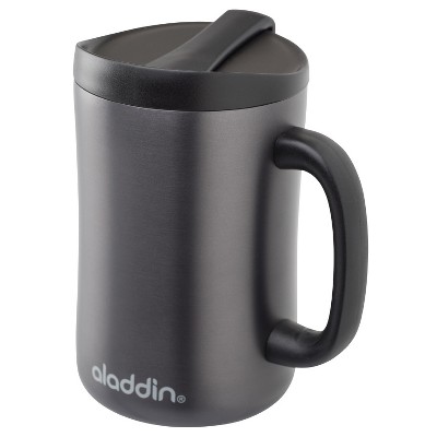 Aladdin Stainless Steel Insulated Coffee Travel Mug 16oz - Black, by Aladdin
