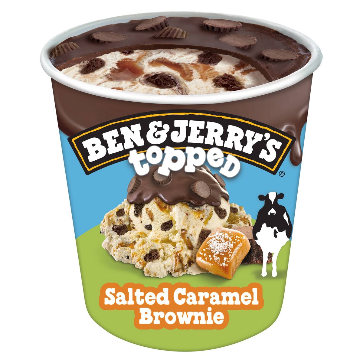 Ben & Jerry's Topped Salted Caramel Brownie Ice Cream - 1pt: Fair Trade Certified - thumbnail 2
