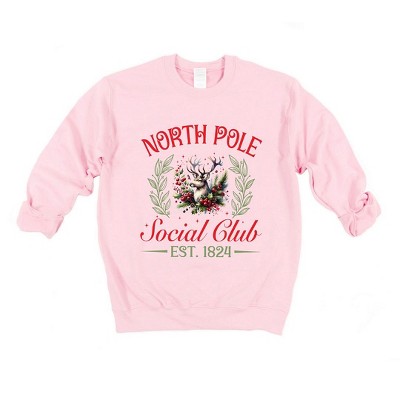 Simply Sage Market Women's Graphic Sweatshirt North Pole Social Club Reindeer