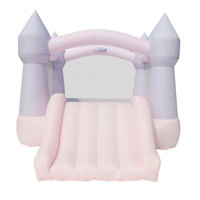 Bounceland Castle Inflatable Bounce House - Cotton Candy Pink