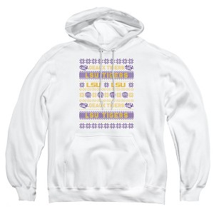 Louisiana State University Official Ugly Christmas Sweater Adult Pull-Over Hoodie - 1 of 4