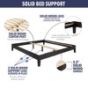 NicBex Wood Twin/Full/Queen Size Platform Bed Frame,Solid Wood Slats Support,6.5" Under Bed Storage,No Box Spring Needed,Noise-Free,Easy Assembly - 4 of 4