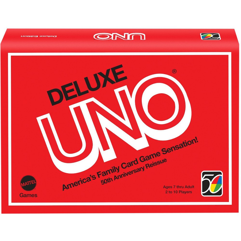 UNO Deluxe Card Game, board games and card games