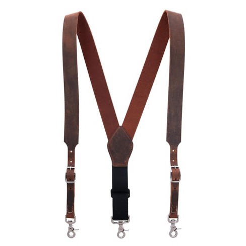 New Perry Suspenders Men's Elastic 2 Inch Wide Hook End Suspenders (Tall