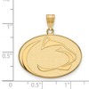 Black Bow Jewelry 10k Yellow Gold Penn State Nittany Lions NCAA Large Pendant - 2 of 3