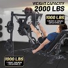 Acekool Leg Press Machine 2000LB Capacity Adjustable Squat & Calf Press for Home Gym, Space-Saving Linear Bearing Trainer - 2 of 4