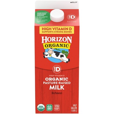 Horizon Organic Whole High Vitamin D Milk - 0.5gal