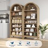 Arched Shoe Cabinet - Space Saving Shoe Storage, Holds 28 Pairs, Tall and Wide, Stylish Curved Design, and Open Shoe Shelves - 4 of 4