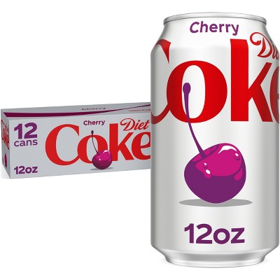 Diet Coke Cherry Soda - 12pk/12 fl oz Cans: Caffeinated