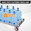 Steel Panel Truck, 2 in 1 Heavy Duty Drywall Cart with Wheels, Platform Flat Bed Cart with 2200 Lbs Capacity - 3 of 4