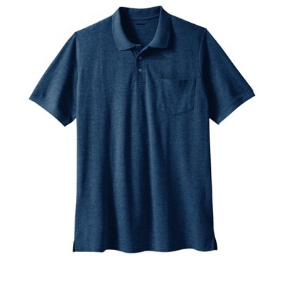 Liberty Blues by KingSize Men's Big & Tall Longer-Length Shrink-Less Piqué Polo