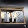 Urban Ambiance Luxury Luxe Industrial Chandelier,  12"H x 20"W,  Olde Bronze Finish, UHP2122 - 4 of 4