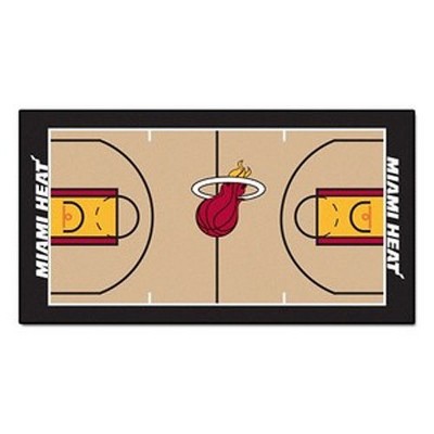 NBA Rug Basketball Court Runner - Miami Heat.