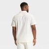 Men's All Over Eyelet Camp Shirt - Goodfellow & Co™ Off-White - 2 of 3