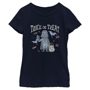 Girls Star Wars Trick Or Treat Lord Darth Vader T Shirt - 1 of 4