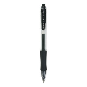 Zebra Sarasa Dry Gel X20 Gel Pen, Retractable, Medium 0.7 mm, Black Ink, Clear/Black Barrel, 36/Pack - 1 of 3