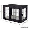 Pet Adobe Furniture-style Dog Crate, Black : Target