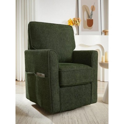 33.1"360° Swivel Chair Accent Barrel Armchair Swivel Sofa Chair