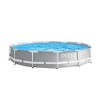 Intex 26710EH 12ft x 30in Prism Frame Outdoor Above Ground Round Swimming Pool & Robot Vacuum Cleaner Fits up to 6 People (Filter Pump Not Included) - 2 of 4