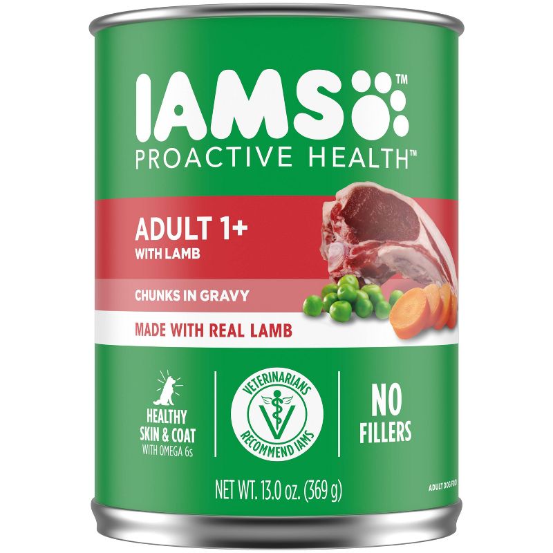 IAMS ProActive Health Adult Wet Dog Food with Lamb Flavor - 13oz, 1 of 11