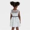 Toddler Girls' Sleeveless Halloween Ghost Tulle Dress - Cat & Jack™ Cream - 2 of 3