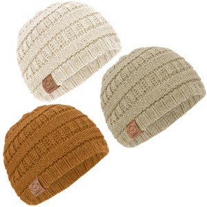 KeaBabies 3pk Warmzy Baby Beanies, 0-36 months Baby Hats, Baby Winter Hat for Newborn, Infant, Toddlers, Boys, Girls - 1 of 4