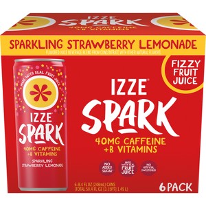 IZZE Spark Strawberry Lemonade - 8.4oz/6pk : Target
