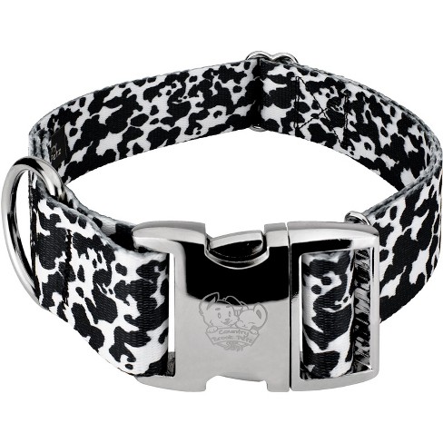 Country Brook Petz 1 1/2 Inch Premium Dairy Cow Dog Collar (Extra Large)