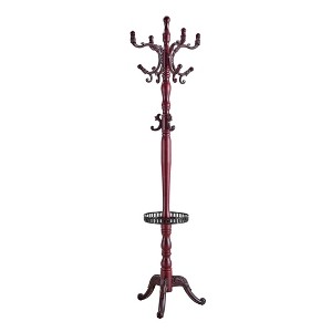 Cesicia Solid Wood Hanger, Coat And Hat Rack, Multifunctional Storage Rack With Key Tray - 1 of 4