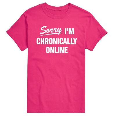 Men's - Instant Message - Sorry I'm Chronically Online Short Sleeve Graphic T-Shirt