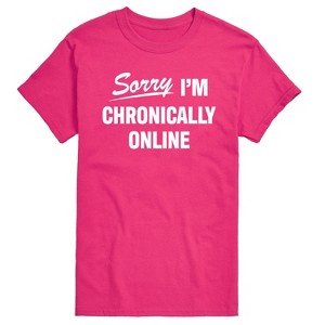 Men's - Instant Message - Sorry I'm Chronically Online Short Sleeve Graphic T-Shirt - 1 of 4