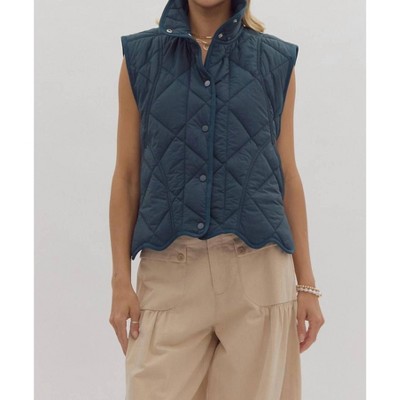 Women's Pine Quilted Vest - entro