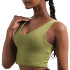 DOMETOUR Sports Bra for Women Wirefree Padded Yoga Bras Tank Tops Fitness Workout Running Top - 3 of 4